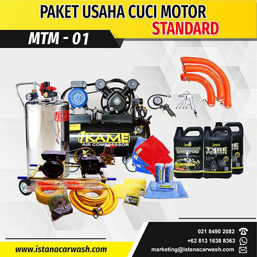 Paket Peralatan Usaha Cuci Motor Standart – MTM 01