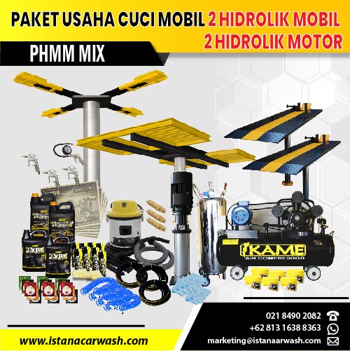 Paket Cuci Hidrolik Mix 2 Mobil dan 2 Motor – PHMM 112